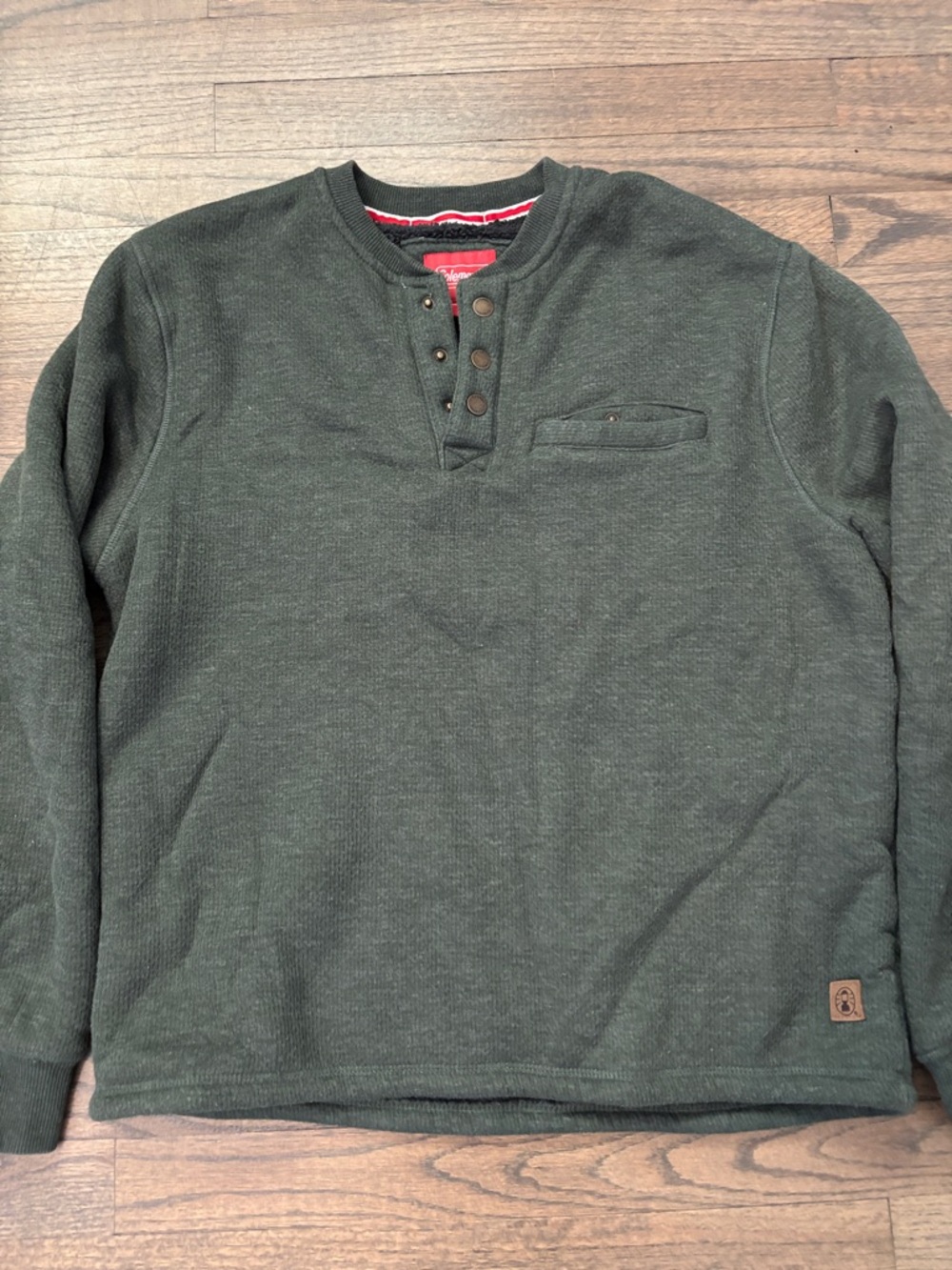 Coleman Olive Green Button-Up Shirt - Picture 4 of 14